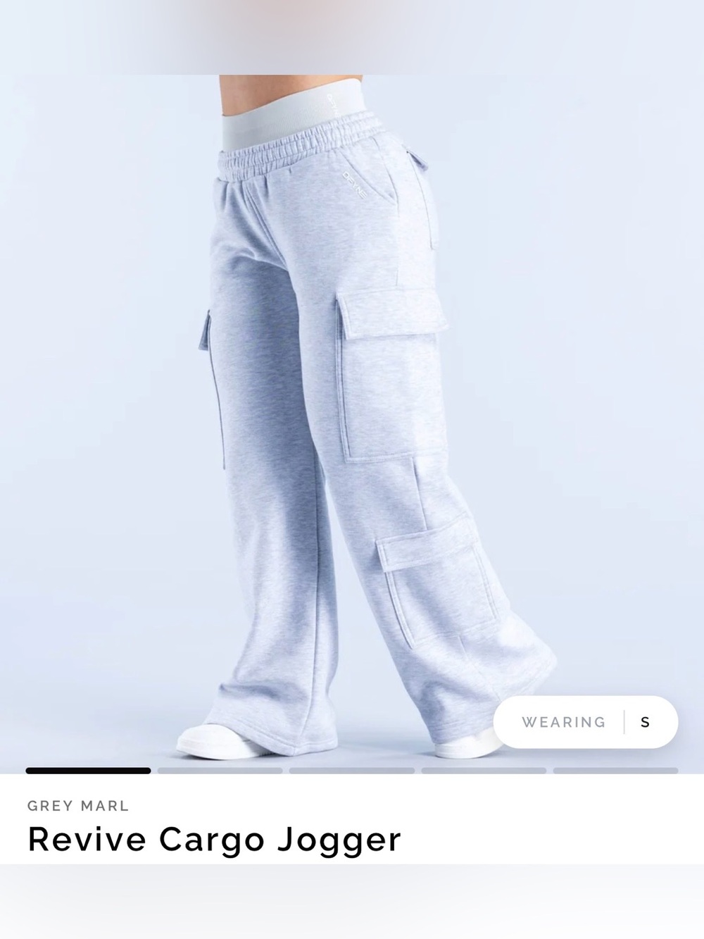 DFYNE Revive Gray Cargo Joggers